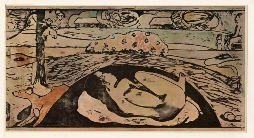 Anonimo , Gauguin, Paul - sec. XIX - Donna tahitiana seduta , fronte