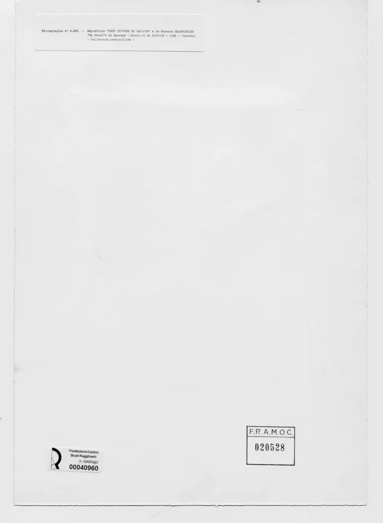 Anonimo , Gauguin, Paul - sec. XIX - Portrait de Gauguin , retro