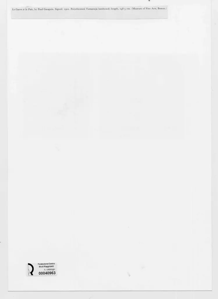 Anonimo , Gauguin, Paul - sec. XX; , retro