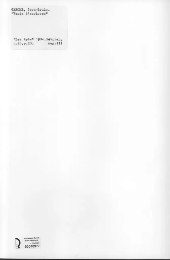 Anonimo , Gérome, Jean-Louis - sec. XIX - Vendita d'esclaves , retro