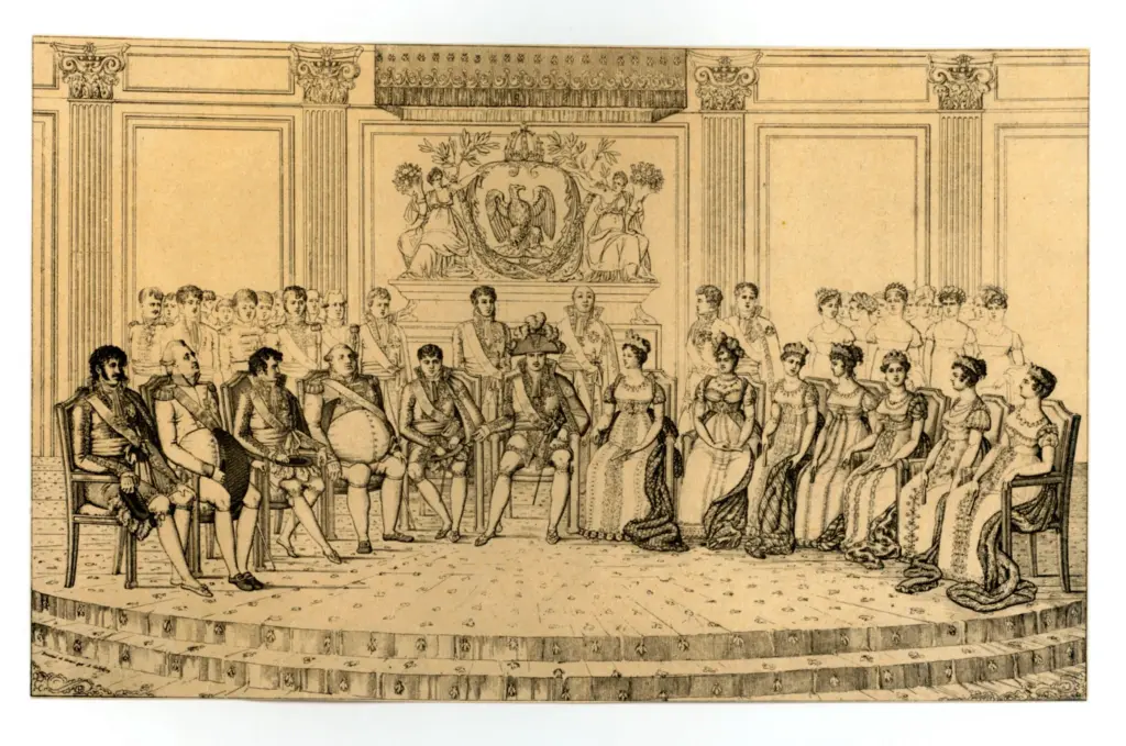 Anonimo , Godefroy, Engelmann - sec. XIX - La corte francese , fronte