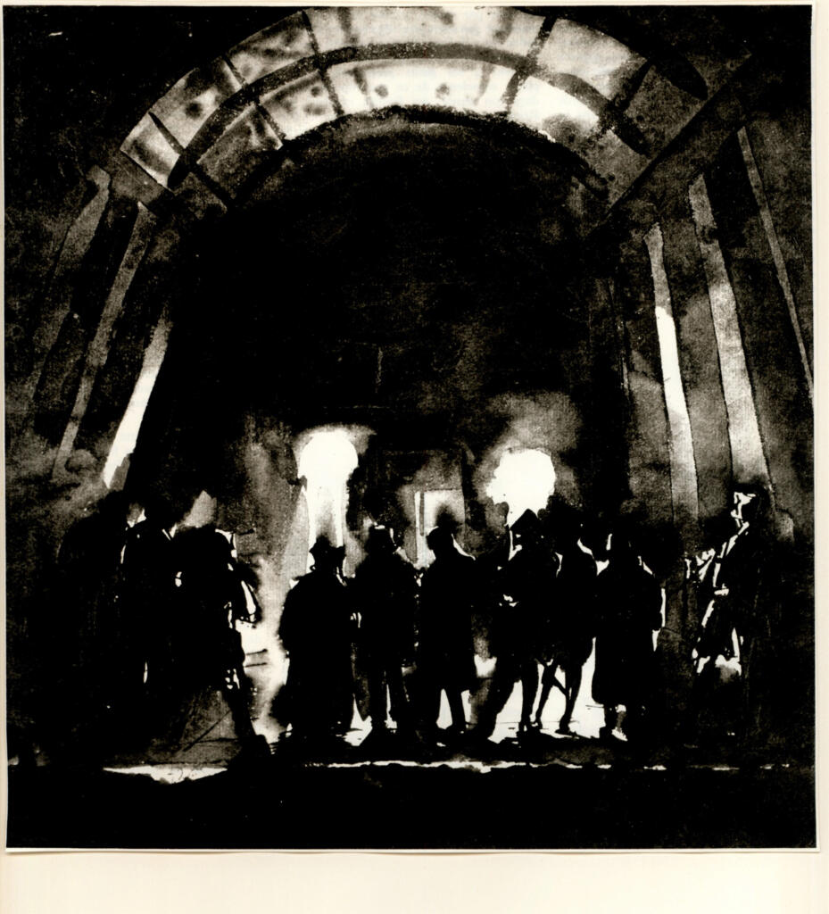 Anonimo , Granet, François-Marius - sec. XIX - Visita di Luigi Filippo alle Gallerie del Museo del Louvre , fronte