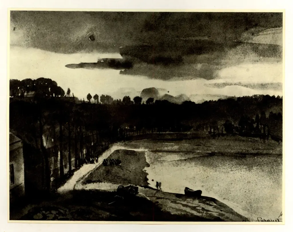 Anonimo , Granet, François-Marius - sec. XIX - Waterpartij "des Suisses" in Versailles , fronte