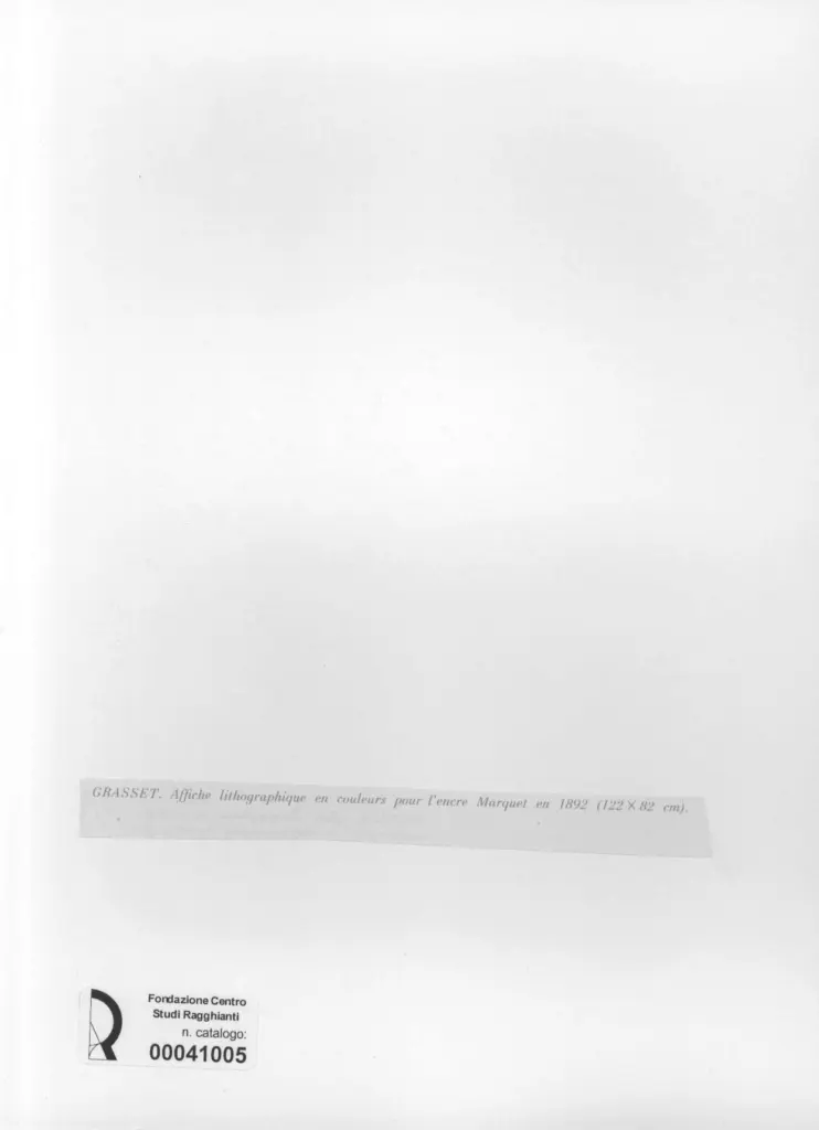 Anonimo , Grasset, Eug&egrave;ne-Samuel - sec. XIX - Affiche en couleurs pour l'encre Marquet , retro