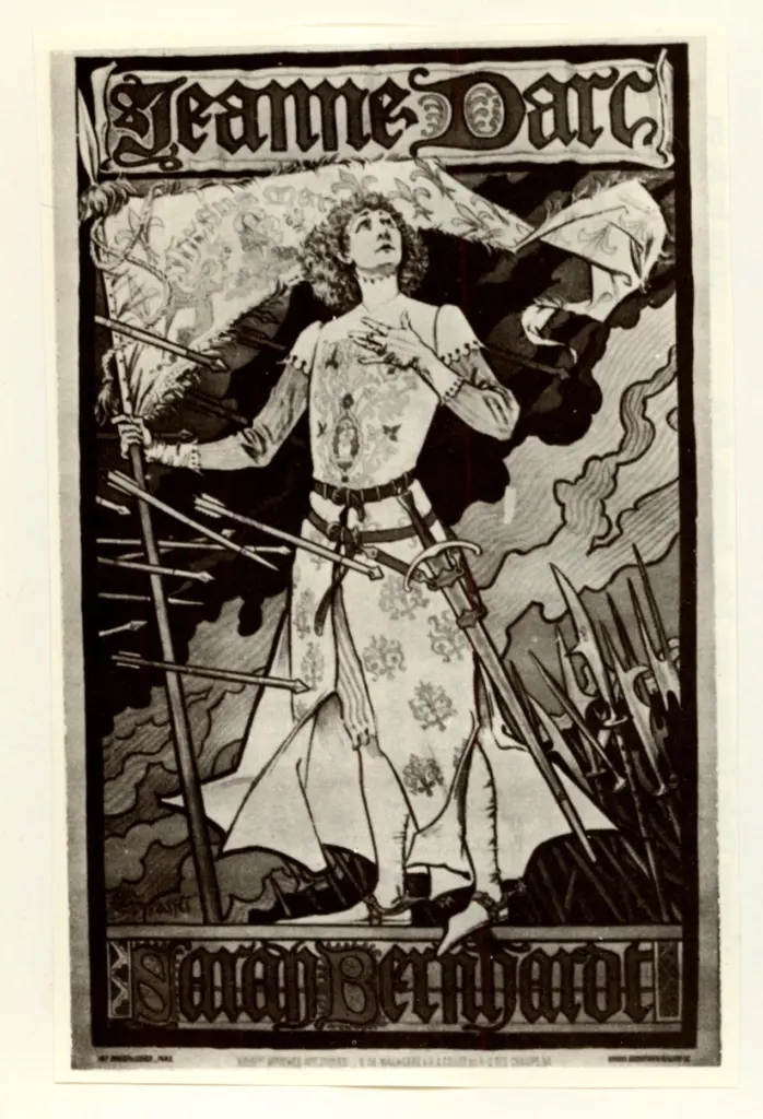Anonimo , Grasset, Eug&egrave;ne-Samuel - sec. XIX - Jeanne D'arc - Sarah Bernhardt , fronte