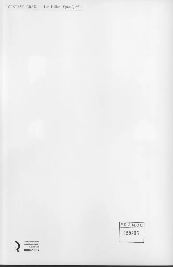 Anonimo , Grau, Gustave - sec. XX - Les Halles , retro