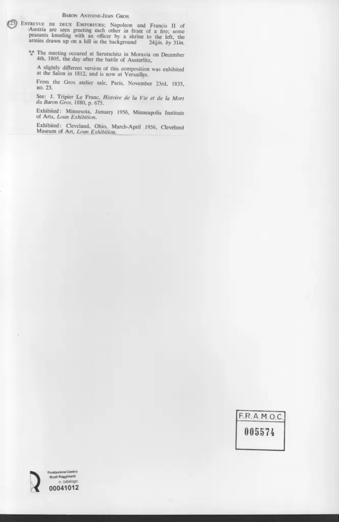 Anonimo , Gros, Antoine Jean , retro