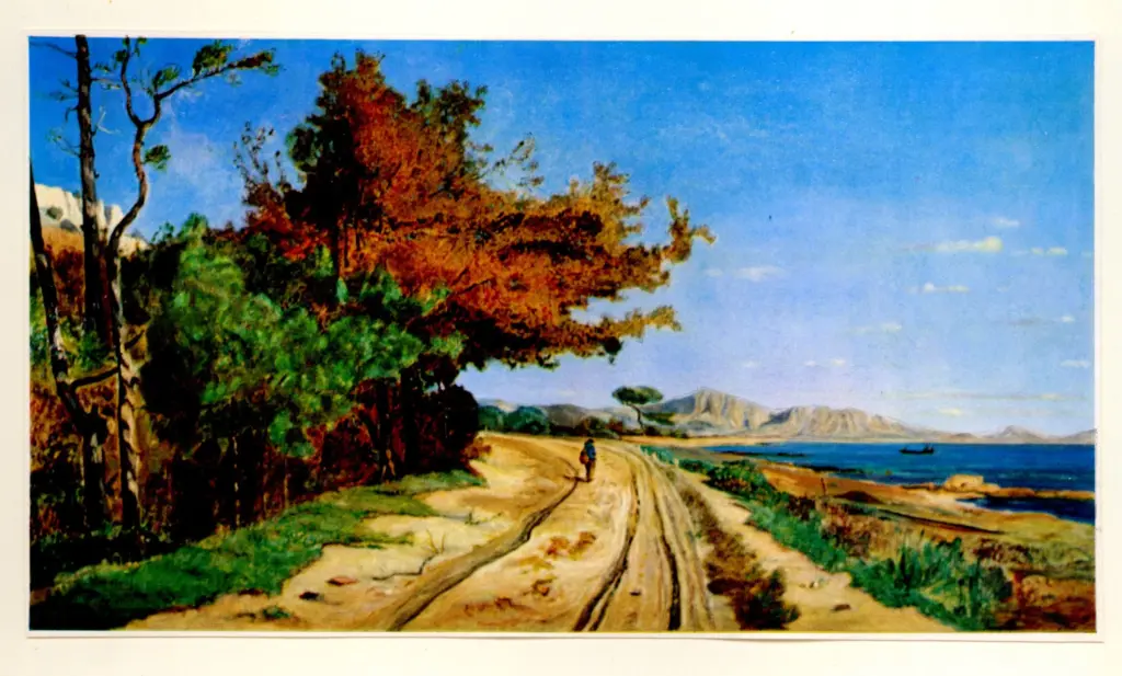 Anonimo , Guigou, Paul - sec. XIX - Strada nei pressi di Marsiglia , fronte