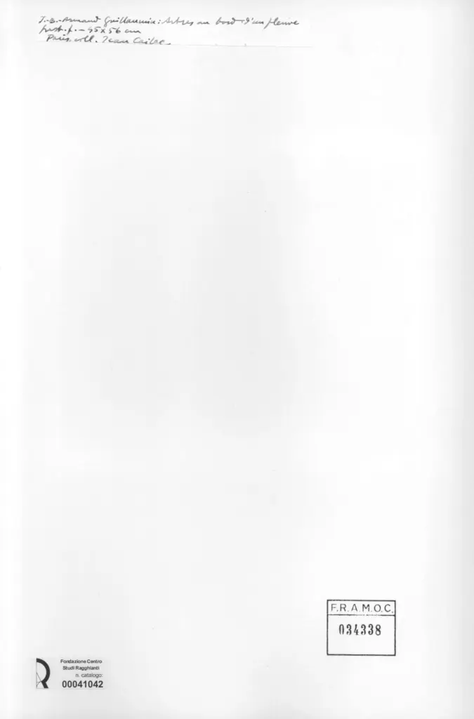 Anonimo , Guillaumin, Jean-Baptiste-Armand - sec. XIX - Arbres au bout d'un fleuve , retro