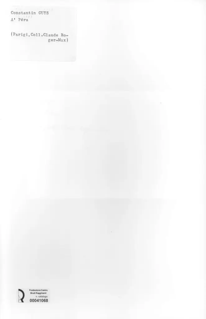 Anonimo , Guys, Constantin - sec. XIX - &Agrave; P&eacute;ra , retro