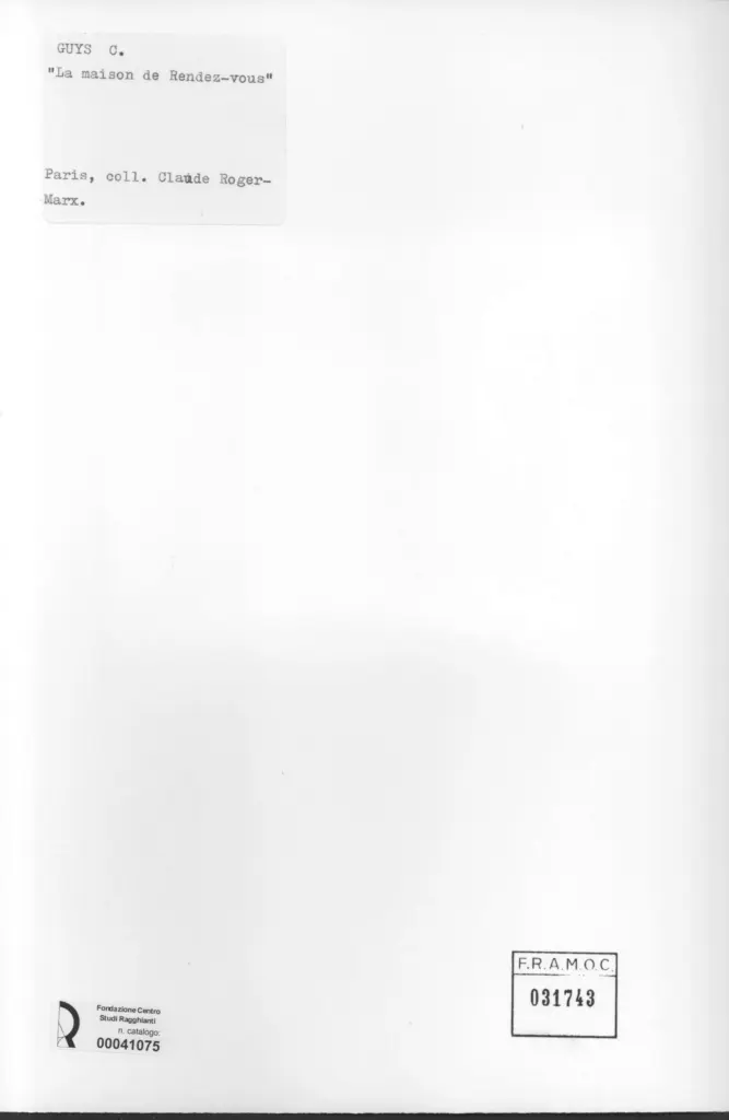 Anonimo , Guys, Constantin - sec. XIX - La maison de rendez-vous , retro