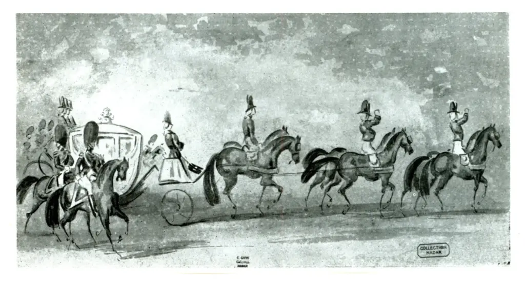 Anonimo , Guys, Constantin - sec. XIX - La carosse royale , fronte