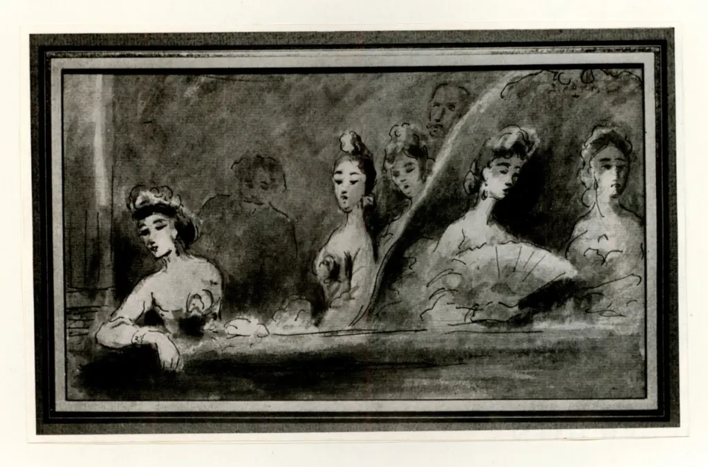 Guys, Constantin , Une loge aux Italiens