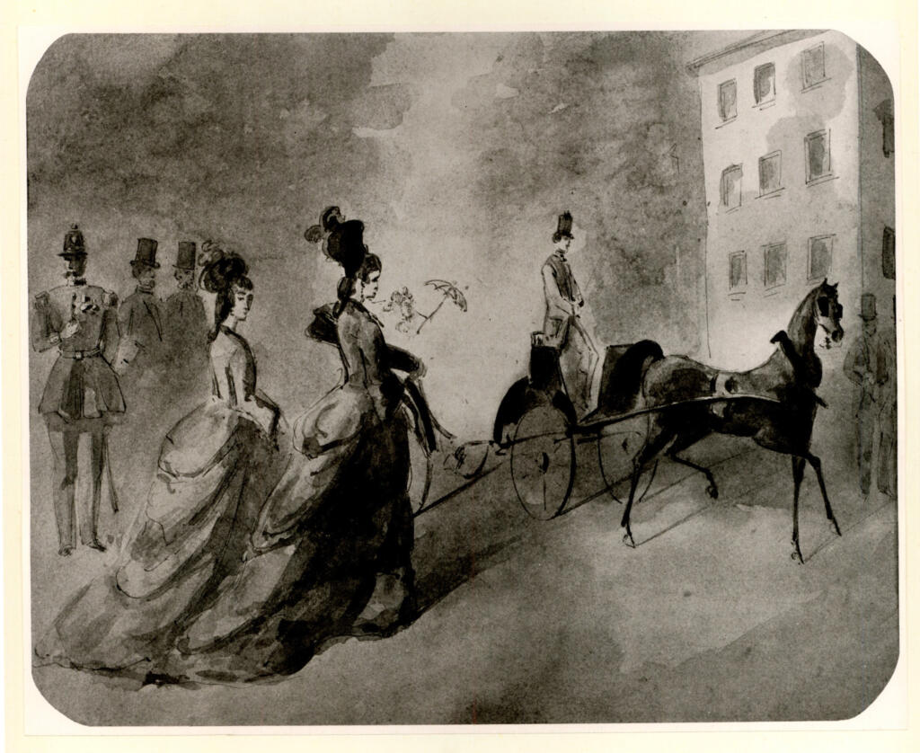 Anonimo , Guys, Constantin - sec. XIX - Promenade , fronte