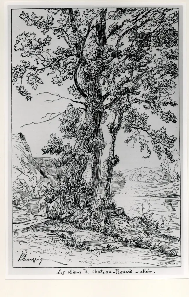 Anonimo , Harpignies, Henri-Joseph , fronte