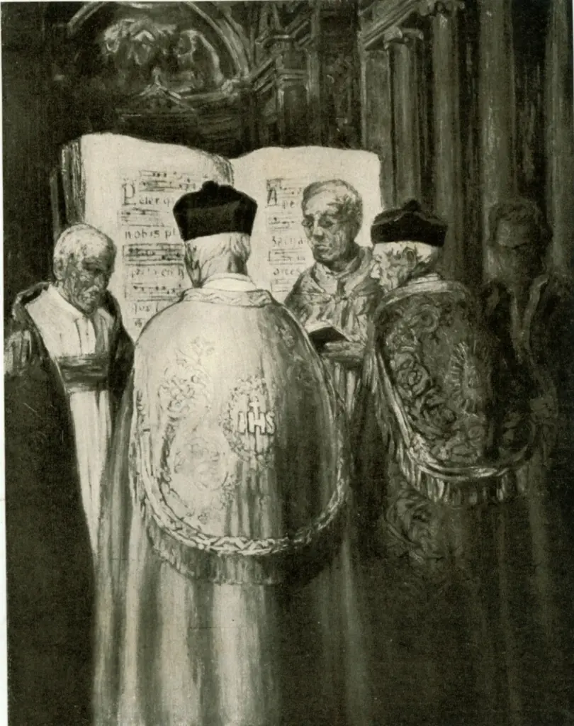 Anonimo , Hochard, Gaston - sec. XIX - Les Chantres , fronte