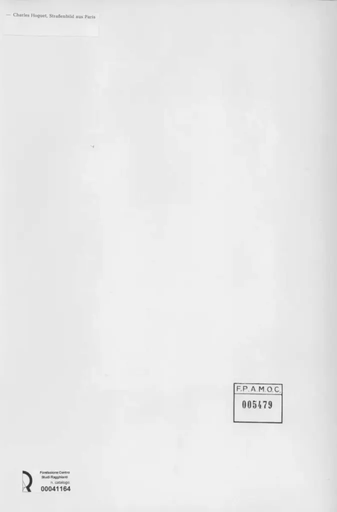 Anonimo , Houget, Charles - sec. XVIII/ XIX - Stra&szlig;enbild aus Paris , retro