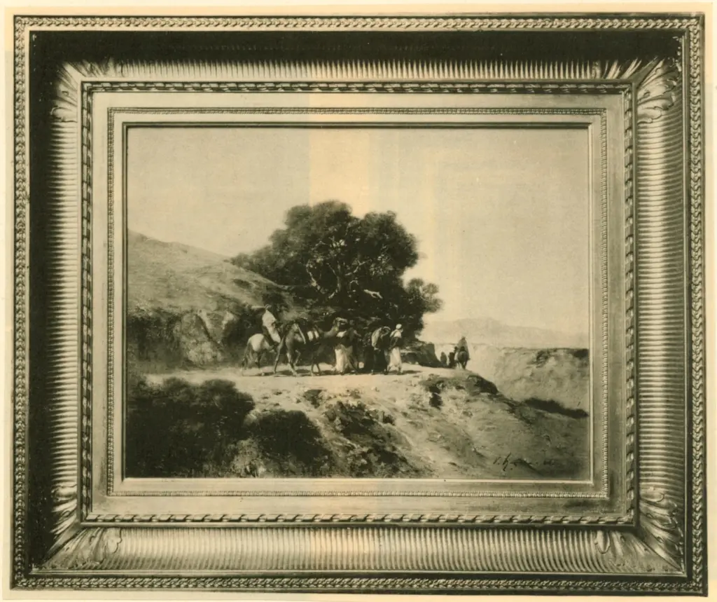 Anonimo , Huguet, V. - sec. XIX - Caravane sur une route , fronte