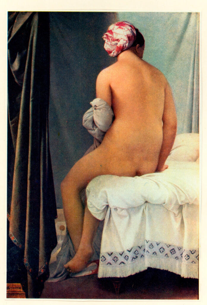 Anonimo , Ingres, Jean Auguste Dominique - sec. XIX - La bagnante , fronte