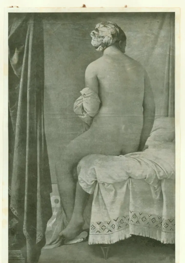 Anonimo , Ingres, Jean Auguste Dominique - sec. XIX - La bagnante , fronte