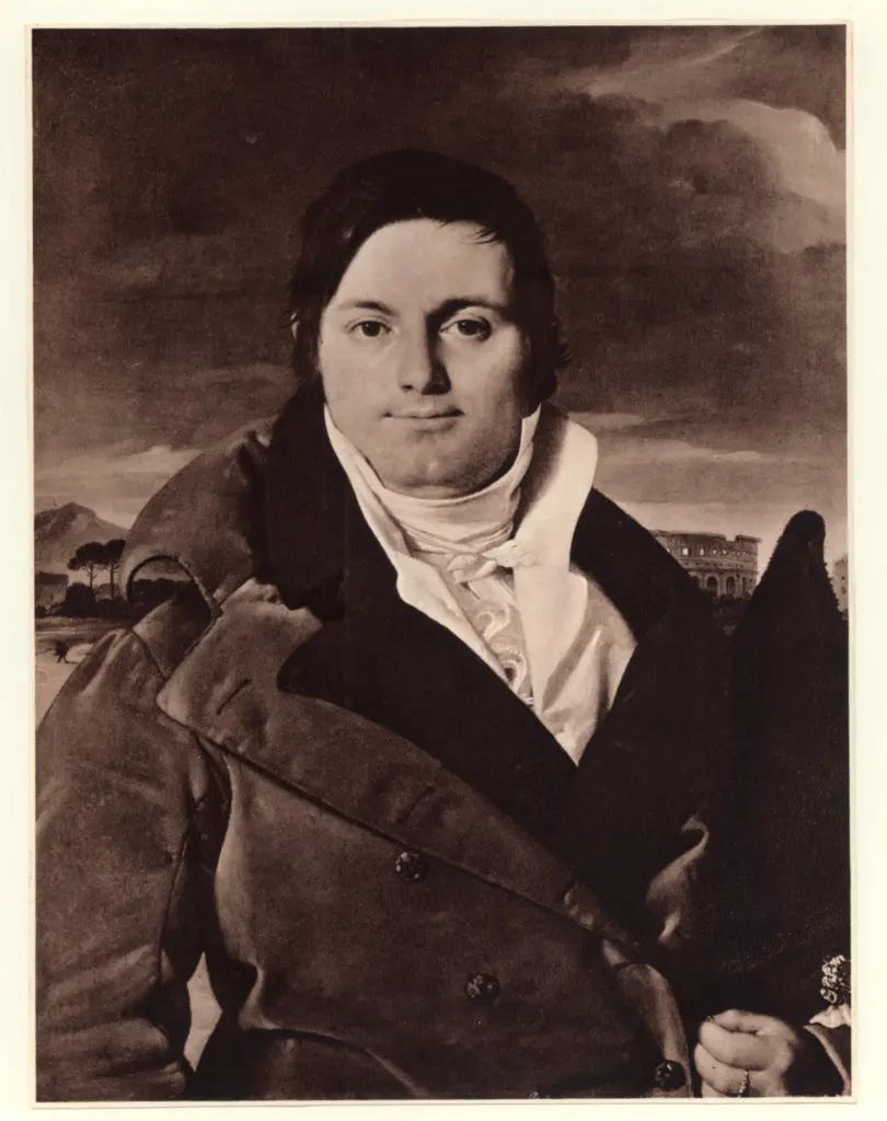 Anonimo , Ingres, Jean Auguste Dominique - sec. XIX - Joseph Antoine Moltedo , fronte