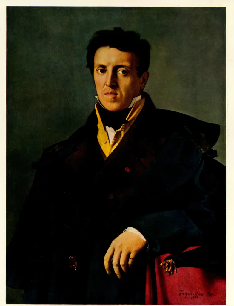 Anonimo , Ingres, Jean Auguste Dominique - sec. XIX - M. Marcotte , fronte