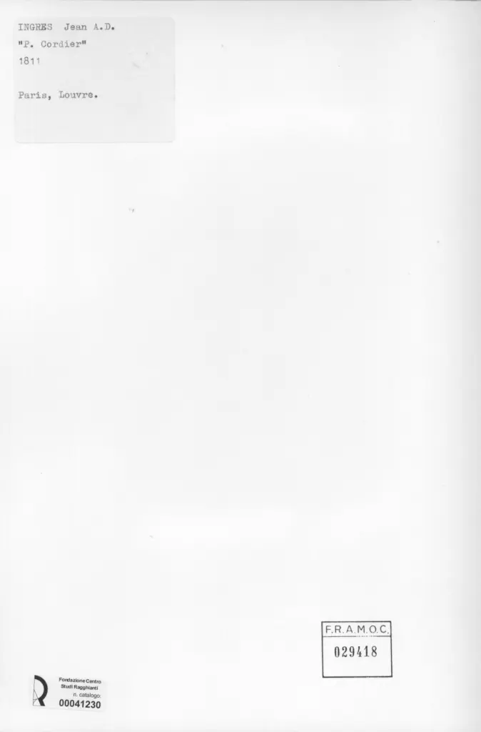 Anonimo , Ingres, Jean Auguste Dominique - sec. XIX - P. Cordier , retro