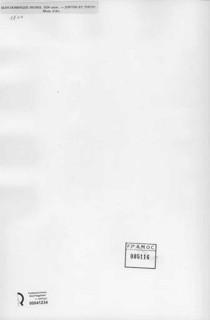 Ingres, Jean Auguste Dominique; sec. XIX; , retro