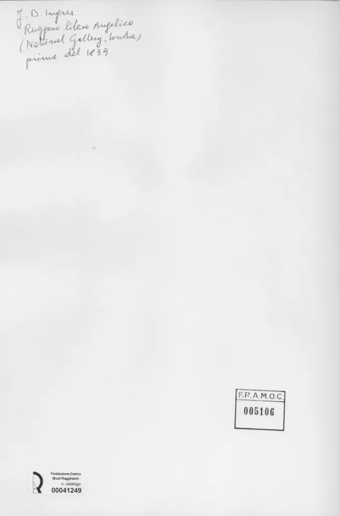 Anonimo , Ingres, Jean Auguste Dominique - sec. XIX , retro