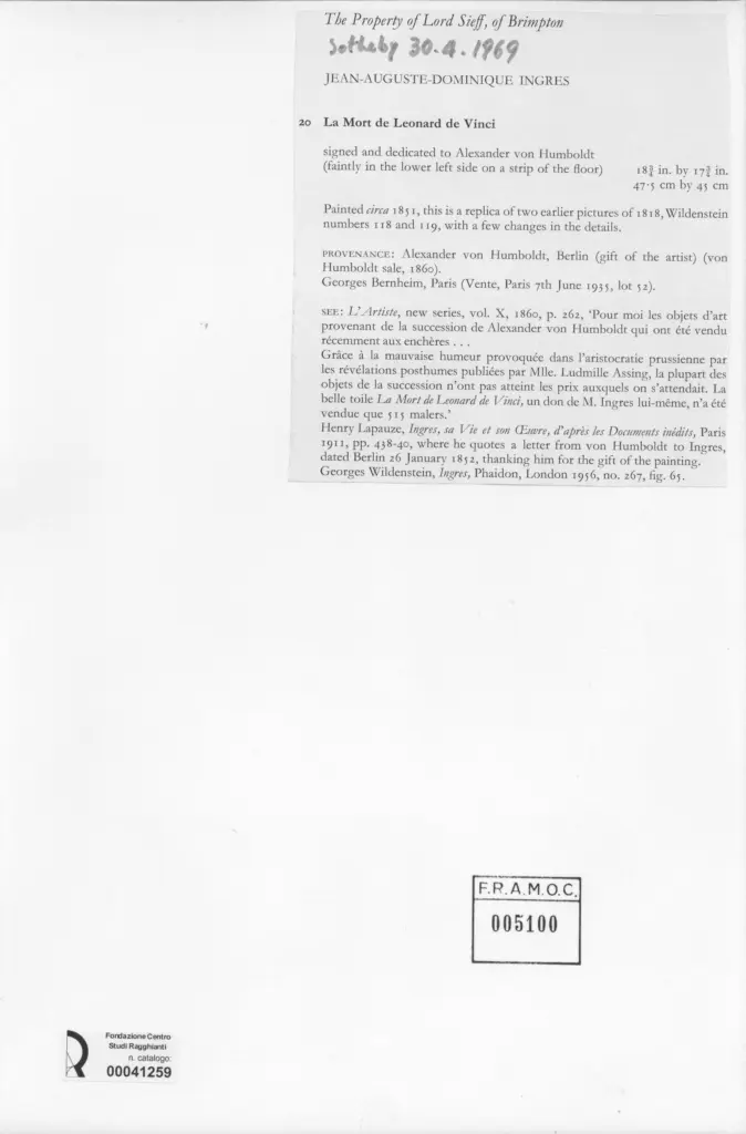 Anonimo , Ingres, Jean Auguste Dominique - sec. XIX , retro