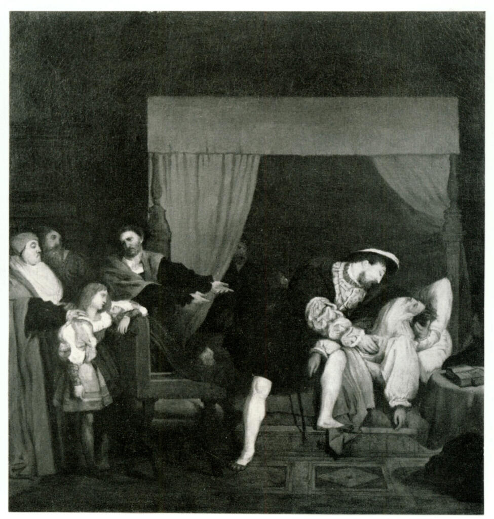 Ingres, Jean Auguste Dominique , La mort de Léonard de Vinci -