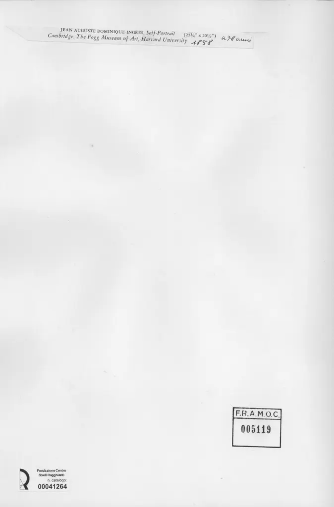 Anonimo , Ingres, Jean Auguste Dominique - sec. XIX , retro
