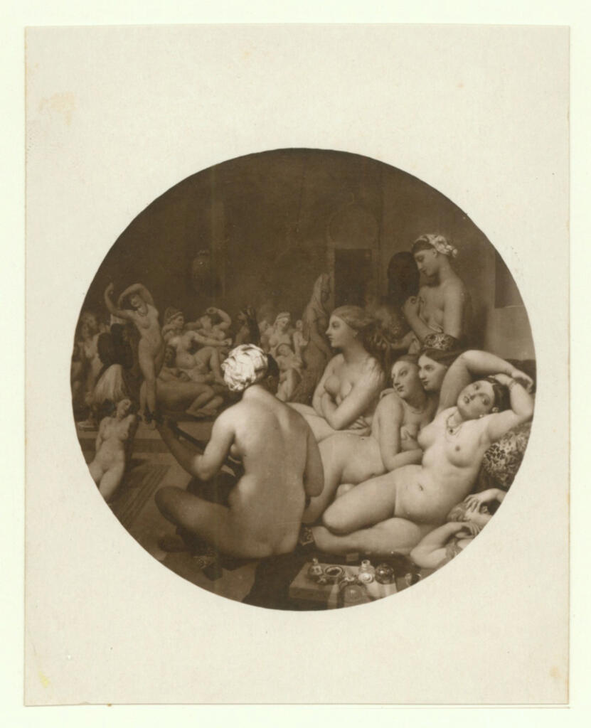 Anonimo , Ingres, Jean Auguste Dominique - sec. XIX - Le bain turc , fronte