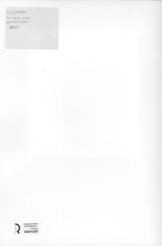 Anonimo , Ingres, Jean Auguste Dominique - sec. XIX - Le bain turc (particolare) , retro