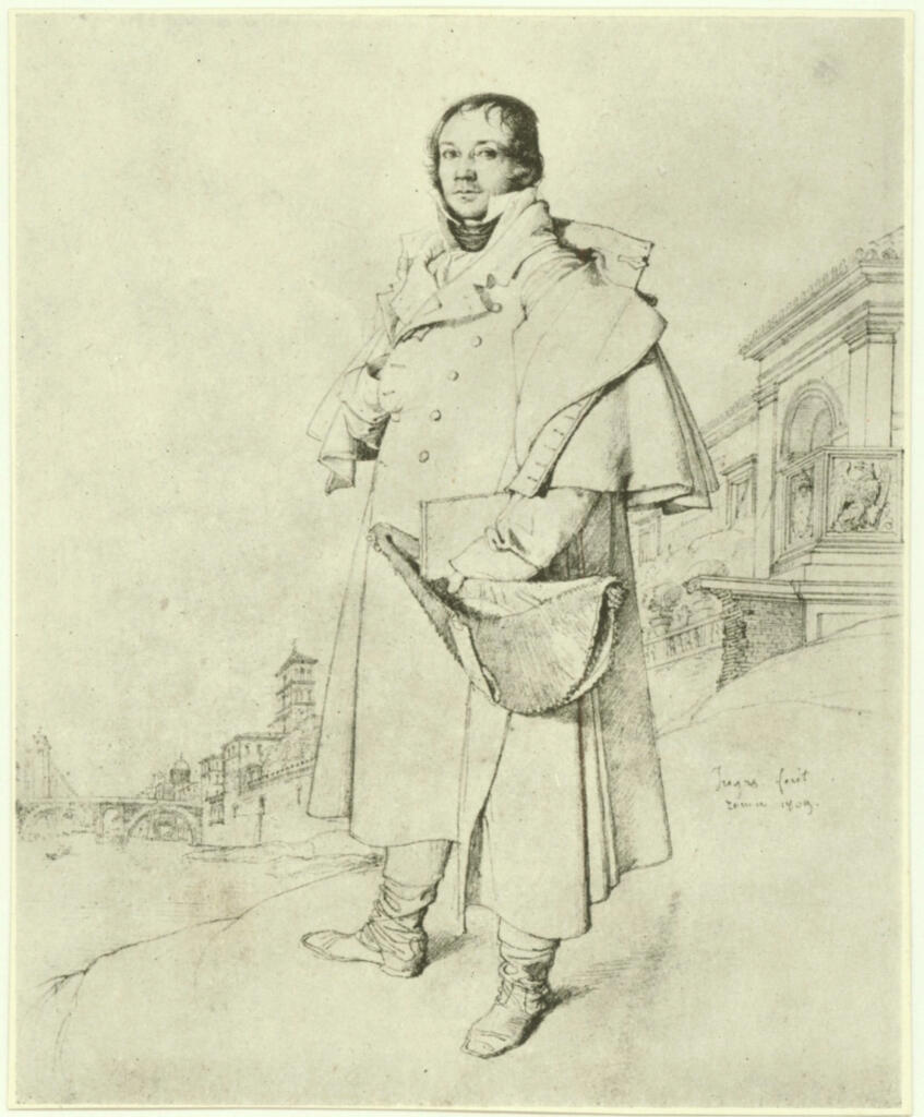 Anonimo , Ingres, Jean Auguste Dominique - sec. XIX , fronte