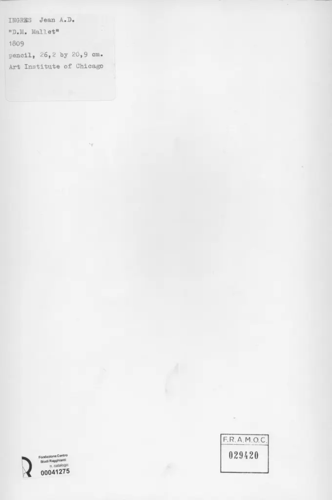 Anonimo , Ingres, Jean Auguste Dominique - sec. XIX , retro