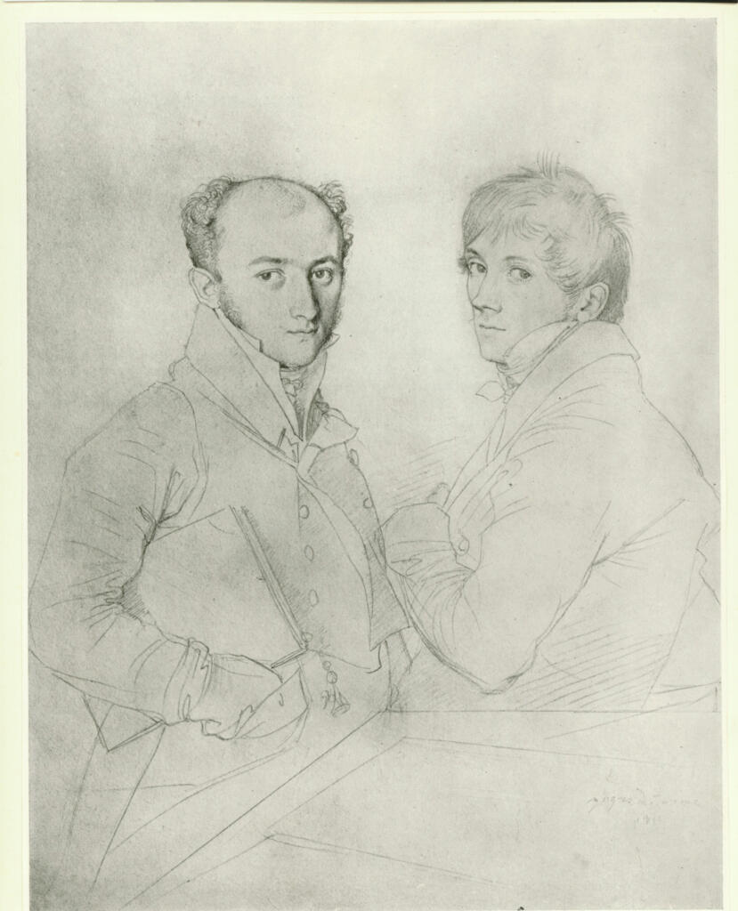 Anonimo , Ingres, Jean Auguste Dominique - sec. XIX - Leclére e Provost , fronte
