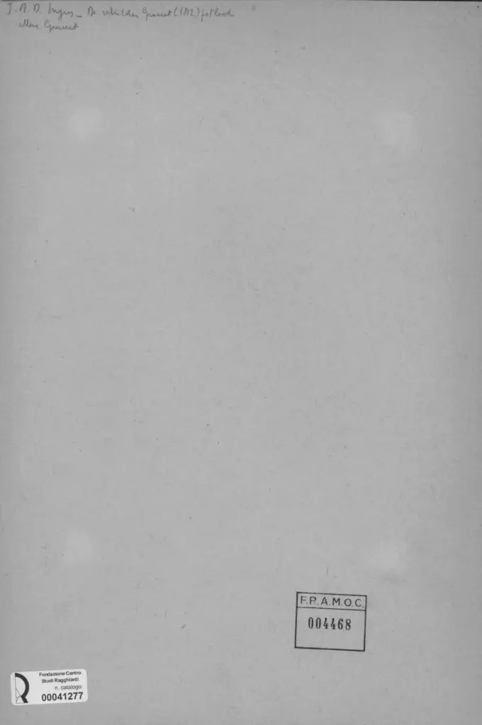 Anonimo , Ingres, Jean Auguste Dominique - sec. XIX - De schilder granet , retro