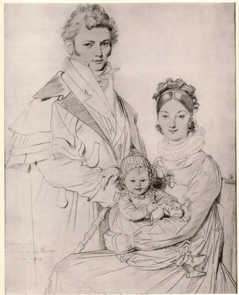 Ingres, Jean Auguste Dominique , La famiglia Guillon Lethi&eacute;re