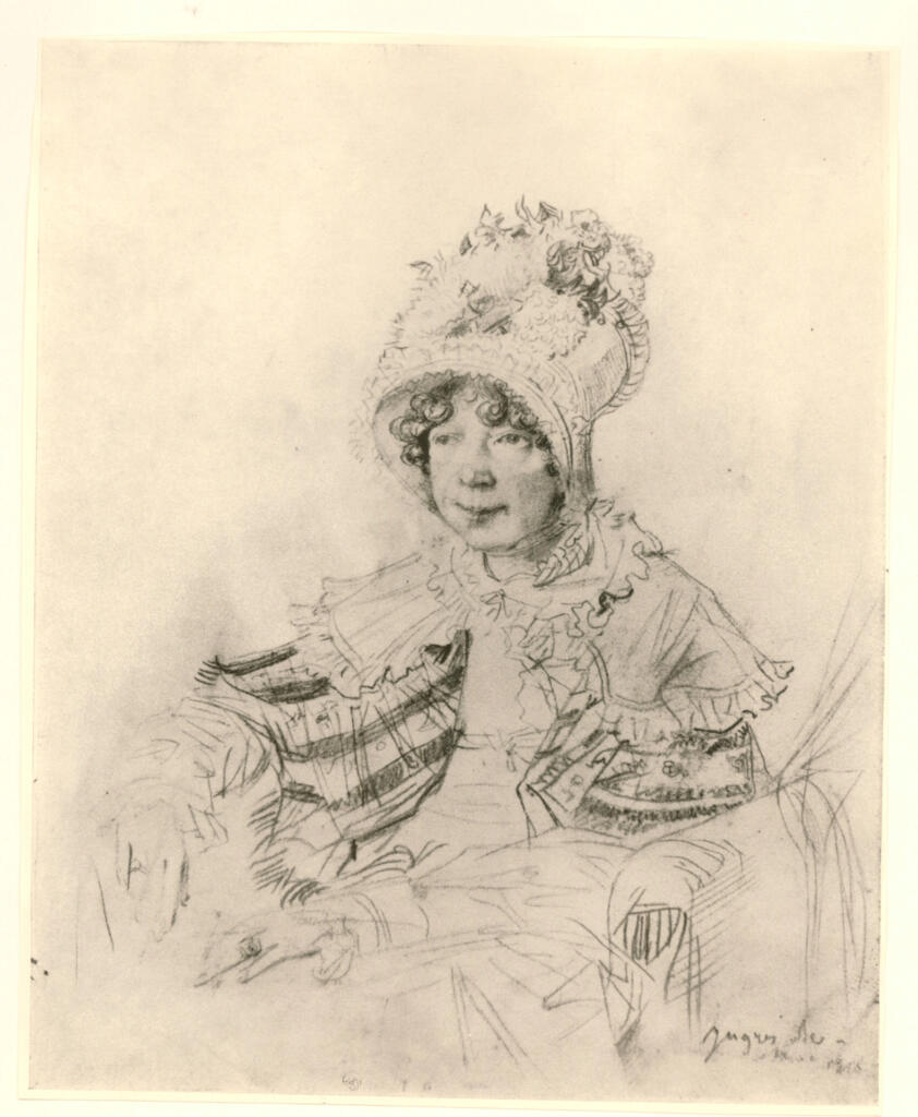 Ingres, Jean Auguste Dominique , Portrait of a lady Glenbervie