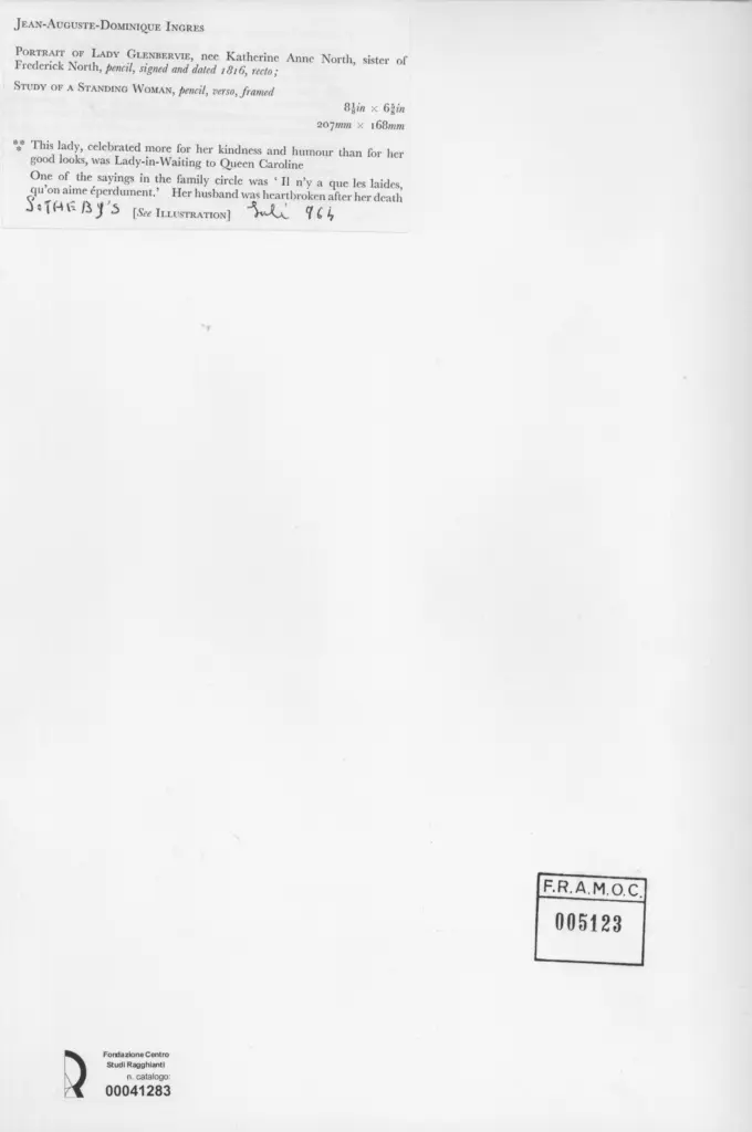 Anonimo , Ingres, Jean Auguste Dominique - sec. XIX - , retro