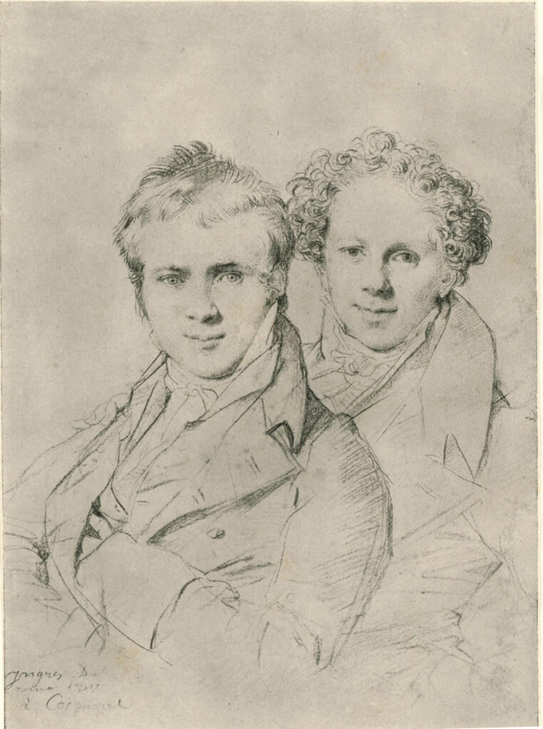 Ingres, Jean Auguste Dominique , Portraits of Herr Linckh of Wurtenberg and Baron Stackelberg of Esthonia -