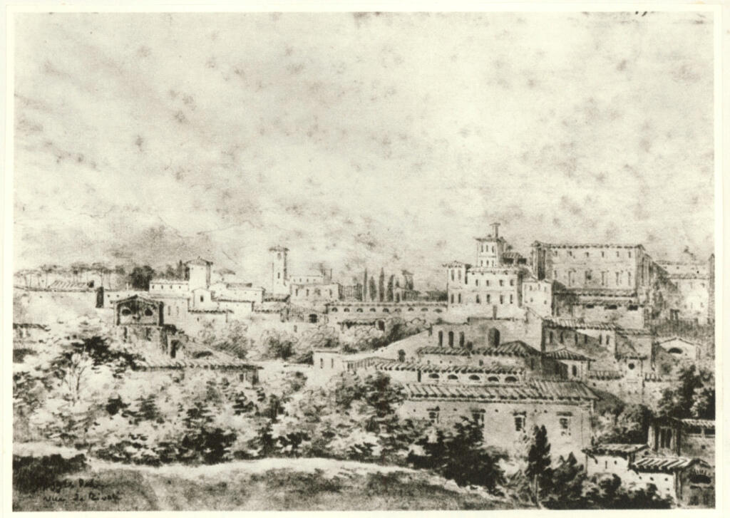 Anonimo , Ingres, Jean Auguste Dominique - sec. XIX - Paysage à Tivoli , fronte
