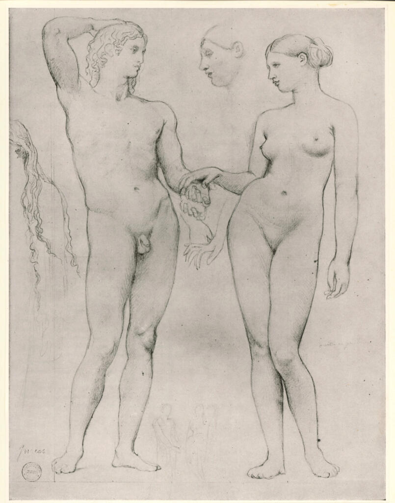 Ingres, Jean Auguste Dominique , Stuido per Age de l'or