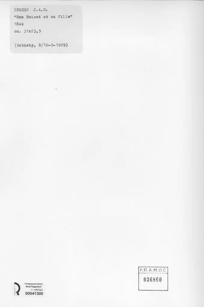 Ingres, Jean Auguste Dominique - sec. XIX , retro