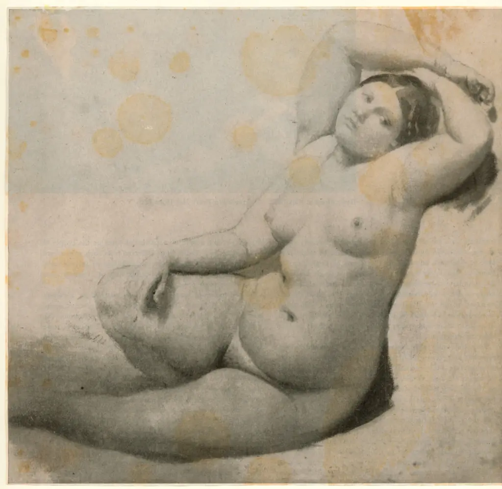 Anonimo , Ingres, Jean Auguste Dominique - sec. XIX - Studio per le bain turc , fronte