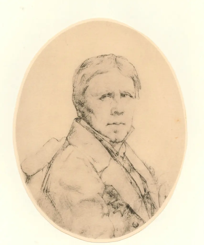 Anonimo , Ingres, Jean Auguste Dominique - sec. XIX - Autoritratto a 84 anni , fronte