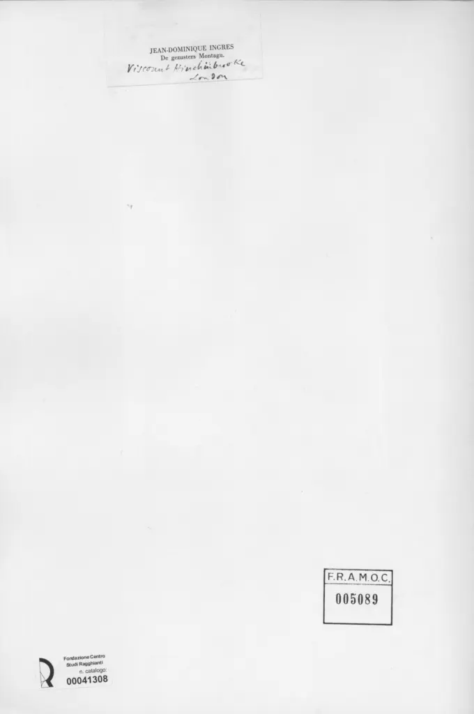 Anonimo , Ingres, Jean Auguste Dominique - sec. XIX - De gezusters Montagu , retro