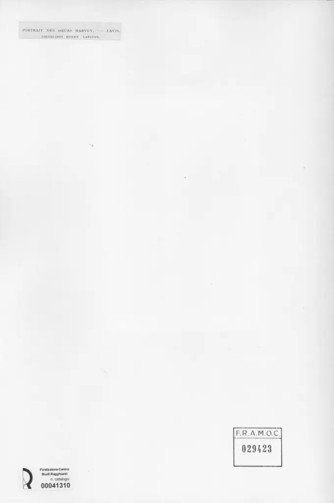 Anonimo , Ingres, Jean Auguste Dominique - sec. XIX - Portrait des soeurs Harvey , retro