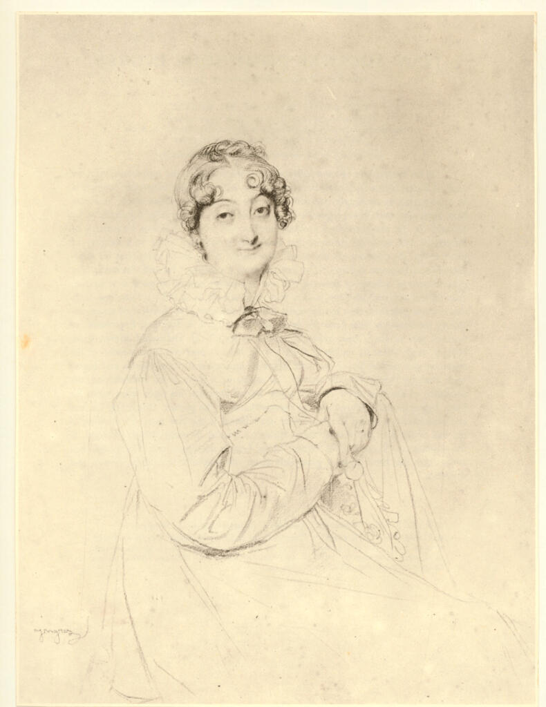 Anonimo , Ingres, Jean Auguste Dominique - sec. XIX - Comtesse Turpin de Crisse , fronte